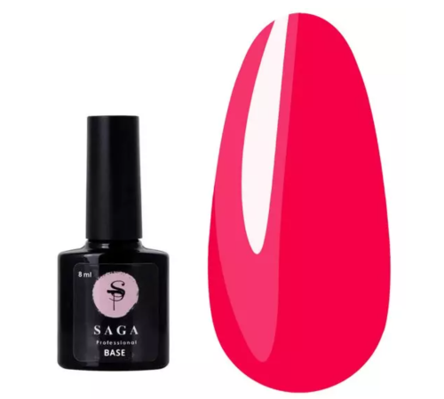 Base for gel polish SAGA Tropical Base No. 3 bright pink, 8 ml