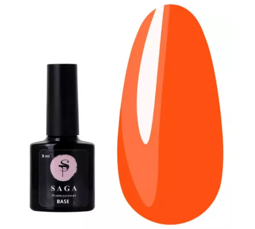 Base for gel polish SAGA Tropical Base No. 4 orange, 8 ml