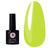 Base for gel polish SAGA Tropical Base No. 6 lemon, 8 ml