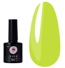 Base for gel polish SAGA Tropical Base No. 6 lemon, 8 ml