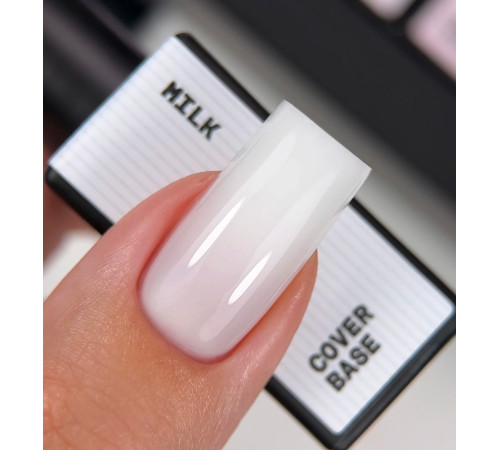 База для нігтів BIBLIOTEKA Cover base №02 Milk, молочна, 10 мл