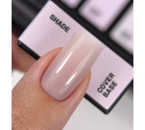 BIBLIOTEKA Cover base nail polish №07 Shade, cold pink-beige, 10 ml