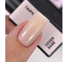 База для нігтів BIBLIOTEKA Cover base №08 Taupe, холодна бежева, 10 мл