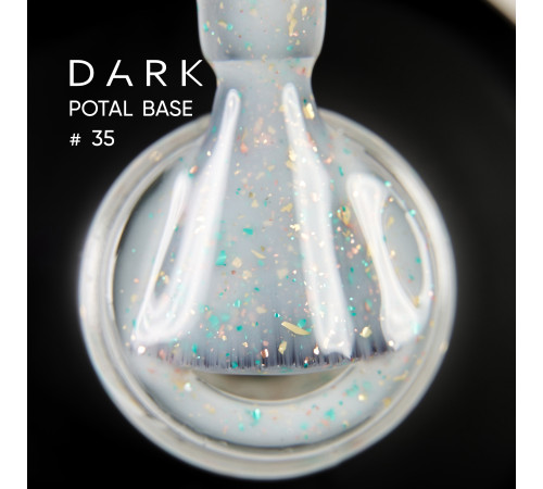 Nail base DARK Potal Base No. 35, white with potal, 15 ml