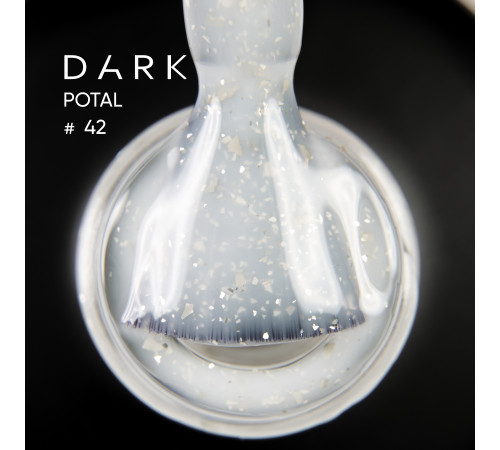 Nail base DARK Potal Base No. 42, milky with potal, 15 ml