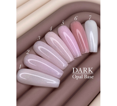 Nail base DARK Pro Base Opal No. 1, milky with shimmer, 15 ml