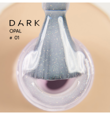 База для ногтей DARK Pro Base Opal №1, молочная с шиммером, 30 мл