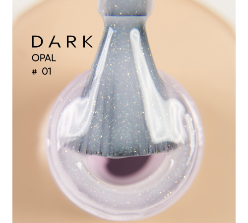 Nail base DARK Pro Base Opal No. 1, milky with shimmer, 30 ml