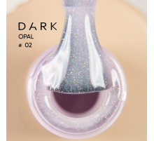 База для нігтів DARK Pro Base Opal №2, молочно-рожева з шиммером, 30 мл