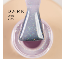 Nail base DARK Pro Base Opal No. 3, milky pink with shimmer, 30 ml