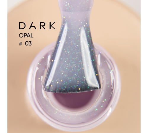 База для нігтів DARK Pro Base Opal №3, молочно-рожева з шиммером, 30 мл