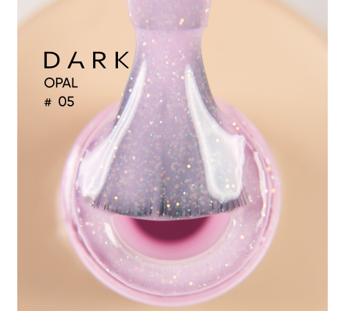 База для нігтів DARK Pro Base Opal №5, молочно-рожева з шиммером, 15 мл