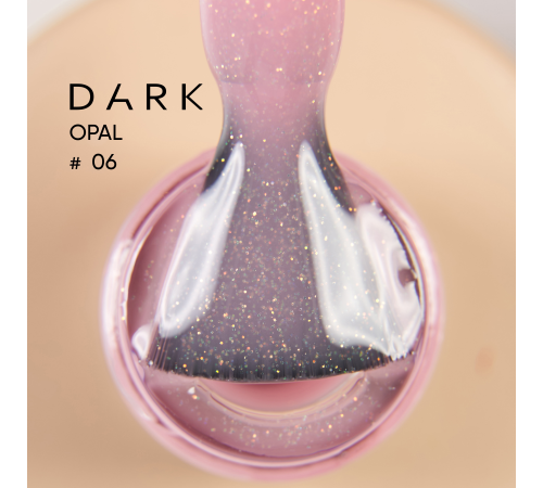 База для нігтів DARK Pro Base Opal №6, нюдова з шиммером, 15 мл
