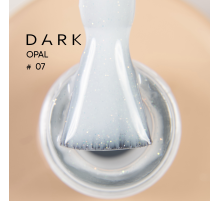 Nail base DARK Pro Base Opal #7, white with shimmer, 15 ml