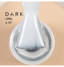 Nail base DARK Pro Base Opal #7, white with shimmer, 15 ml
