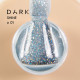 База для нігтів DARK PRO base Shine №01, молочно-блакитна з блискітками, 15 мл