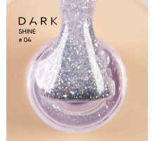 База для нігтів DARK PRO base Shine №04, світло-рожева з блискітками, 15 мл