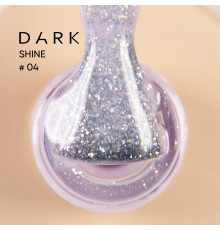 База для ногтей DARK PRO base Shine №04, светло-розовая с блестками, 15 мл