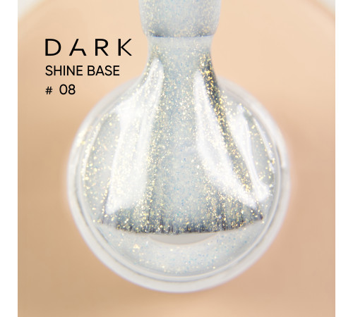 Nail base DARK PRO base Shine No. 08, pearlescent, 15 ml