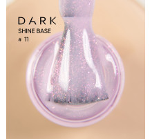 База для нігтів DARK PRO base Shine №11, рожева з рожевим шиммером, 15 мл