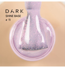 База для ногтей DARK PRO base Shine №11, розовая с розовым шиммером, 15 мл