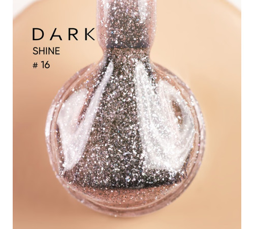 Nail base DARK PRO base Shine No. 16, 15 ml