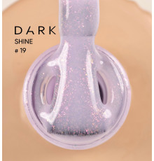 DARK PRO base Shine nail base №19, lavender with pink shimmer, 15 ml