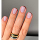 DARK PRO base Shine nail base №20, cornflower blue with pink shimmer, 15 ml