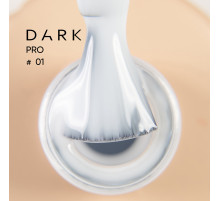 База для нігтів DARK PRO base №01, молочна холодна, 15 мл
