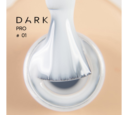 База для нігтів DARK PRO base №01, молочна холодна, 30 мл
