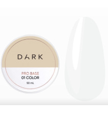 База для ногтей DARK PRO base №01, молочная холодная, 50 мл