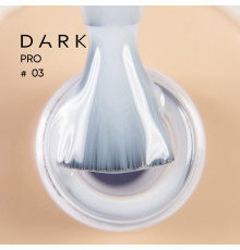 База для ногтей DARK PRO base №03, молочная полупрозрачная, 15 мл