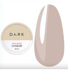 DARK PRO base nail polish No. 09, nude, 50 ml