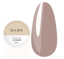 База для нігтів DARK PRO base №12, темно-бежева, 50 мл