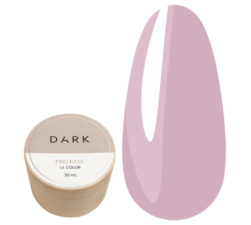 База для нігтів DARK PRO base №13, світло-бузковий, 30 мл