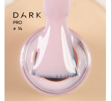 Nail base DARK PRO base No. 14, milky beige, 15 ml