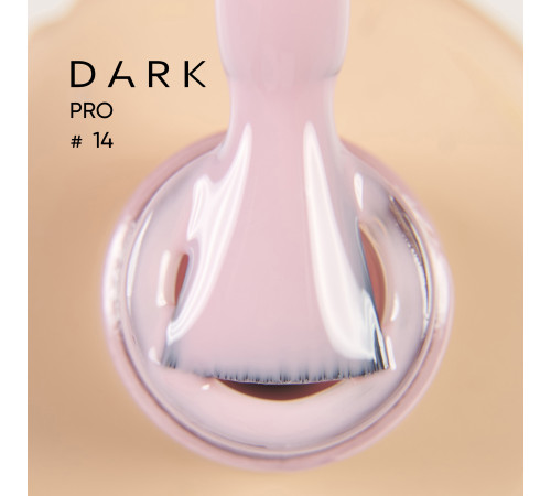 Nail base DARK PRO base No. 14, milky beige, 15 ml