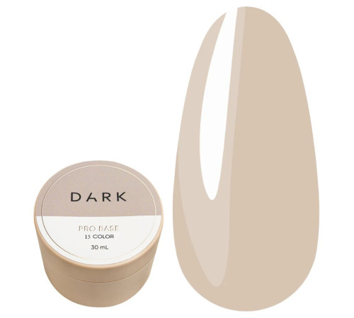 База для нігтів DARK PRO base №15, слонова кістка, 30 мл