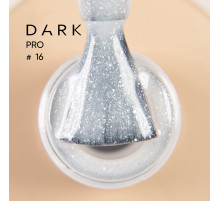 База для нігтів DARK PRO base №16, молочна з шиммером, 15 мл