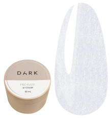 База для нігтів DARK PRO base №16, молочна з шиммером, 30 мл