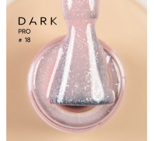 Nail base DARK PRO base No. 18, nude with shimmer, 15 ml