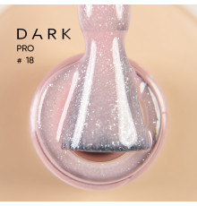 База для нігтів DARK PRO base №18, нюдова з шиммером, 15 мл