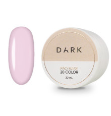 DARK PRO base nail polish No. 20, pink, 30 ml