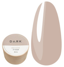 База для нігтів DARK PRO base №27, світло-бежева, 30 мл