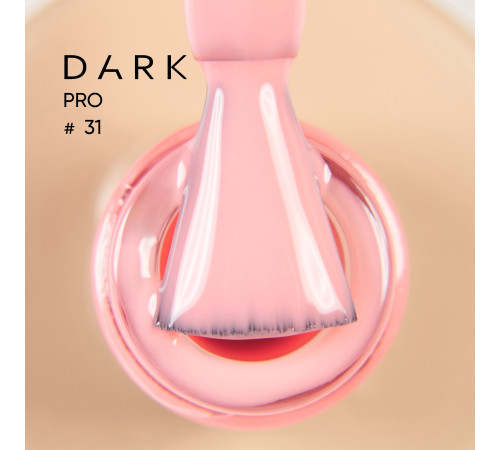База для нігтів DARK PRO base №31, світла яскраво-коралова, 15 мл
