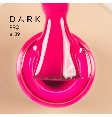 База для нігтів DARK PRO base №39, насичена яскраво-рожева, 15 мл