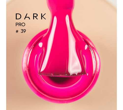 База для нігтів DARK PRO base №39, насичена яскраво-рожева, 15 мл