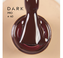 База для нігтів DARK PRO base №40, коричнево-бордова, 15 мл