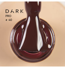 База для нігтів DARK PRO base №40, коричнево-бордова, 15 мл