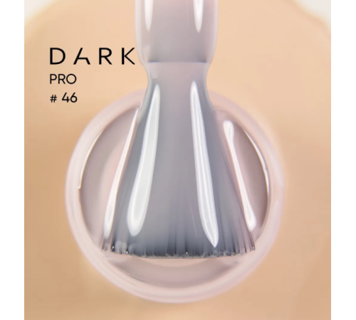 База для нігтів DARK PRO base №46, нюдова напівпрозора, 15 мл